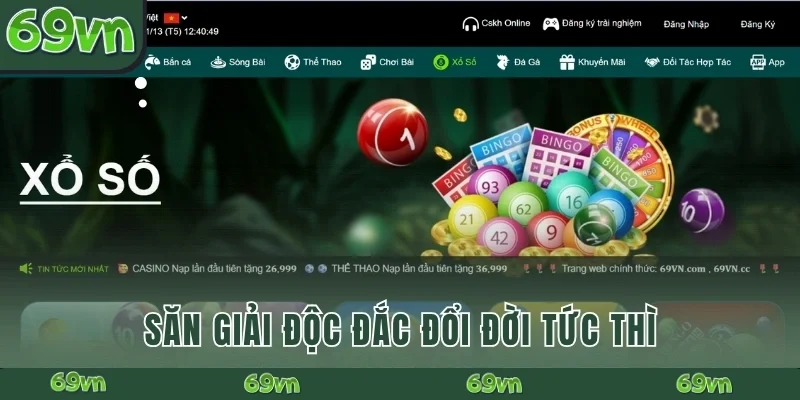 Săn giải độc đắc đổi đời tức thì