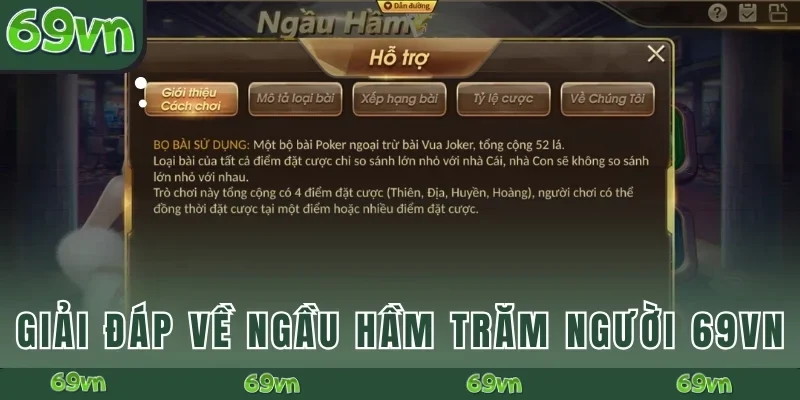 Giải đáp về Ngầu hầm trăm người 69VN