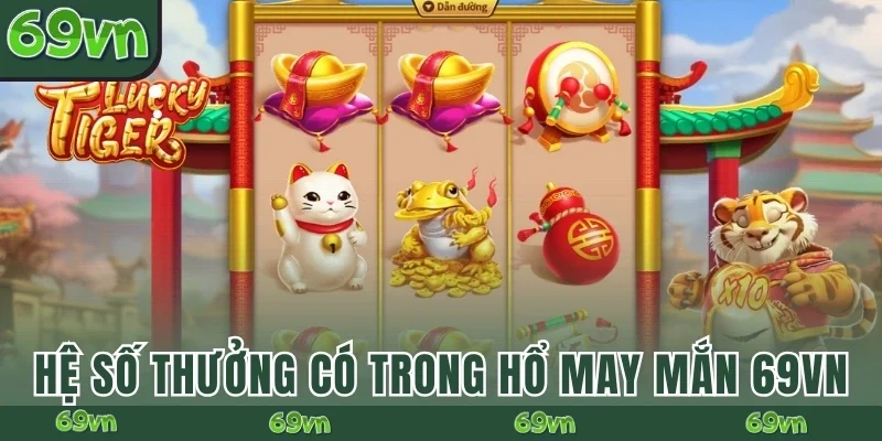 Hệ số thưởng có trong Hổ May Mắn 69VN