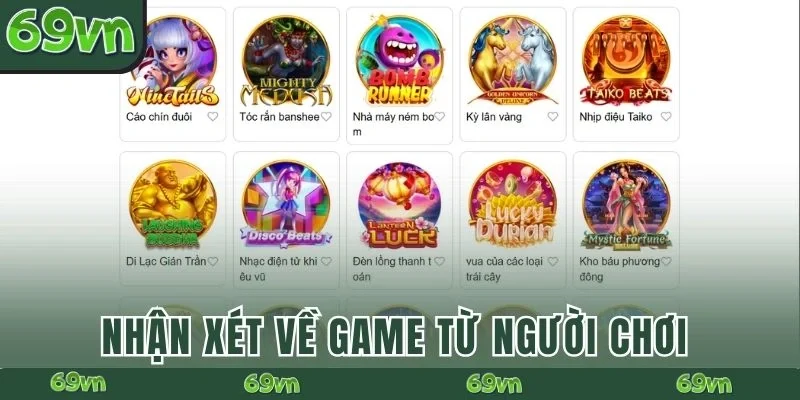Nhận xét về game từ người chơi