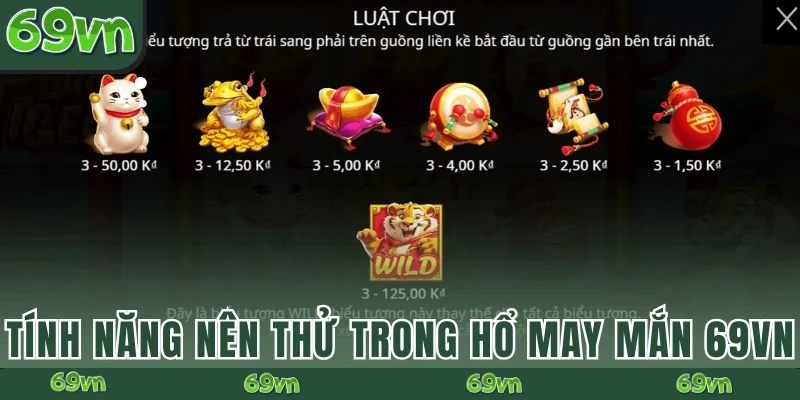 Tính năng nên thử trong Hổ May Mắn 69VN