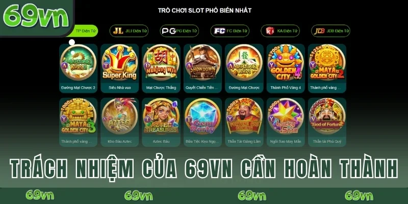 Trách nhiệm của 69VN cần hoàn thành