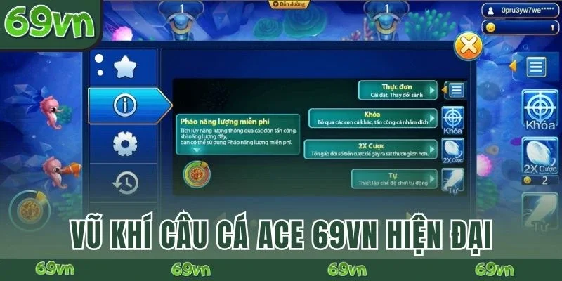 Vũ khí Câu Cá Ace 69VN hiện đại