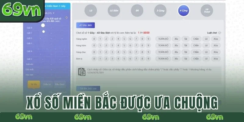 Xổ số miền Bắc được ưa chuộng
